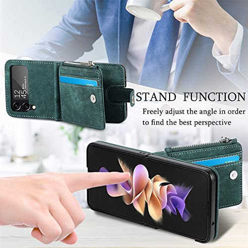 Funda para Samsung Z Flip 4 que protege la pantalla y guarda tarjetas sin abultar 2