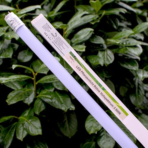 Pflanzenlicht LED Röhre 120cm 3500 Kelvin, 16 Watt G13 T8 mit Starter
