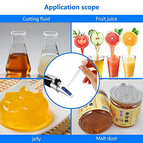 lifebea Gaswarngerät Propan Hand 0-20% Honig Wasser Fruchtzuckerlösung Brix Refraktometer Saft Süße Saccharimeter… – Bild 8