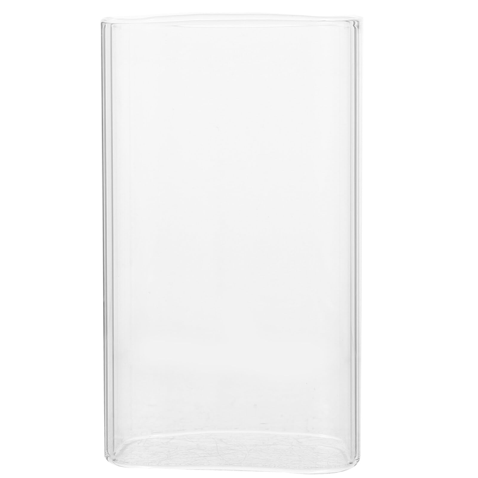 HOLIDYOYO Hurricane Candle Holder Sleeve Open Ended Clear Glass Chimney Candle Holder Tube Shade Bottomless Candle Cover Decorative Candle Holder for Lamp Pillar Taper Candle