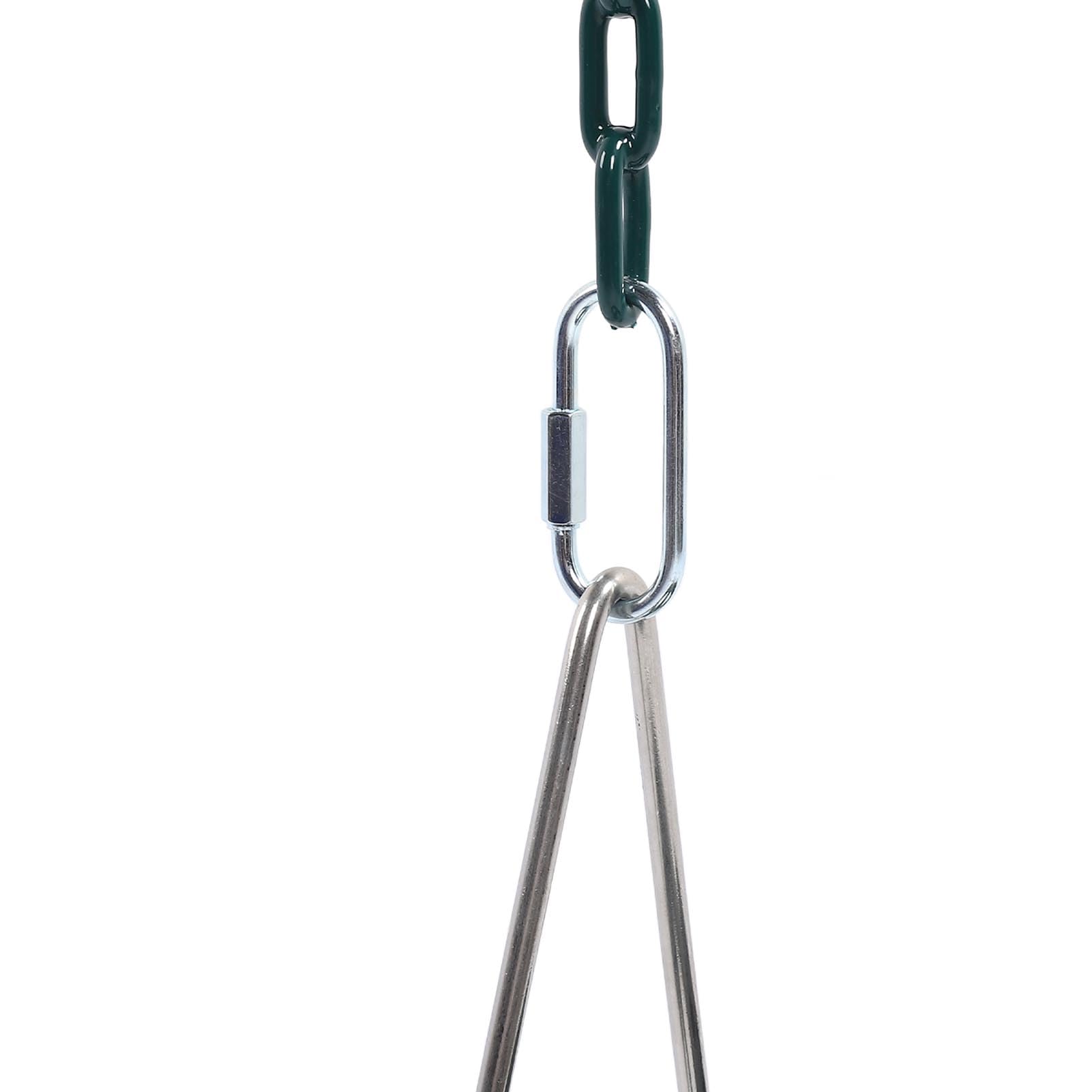 Asiento de Columpio para Niños Pequeños con Agarre para los Dedos, Cadenas Recubiertas de Plástico, Soporte de Carga de 200 Kg, Cadenas Ajustables para Juego