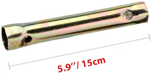 Miniatura 5 de Par de llaves de bujía de encendido de motocicleta de 0.630-0.709 in (58-4564 pulgadas) de longitud de doble extremo de 5.906 in (5-78 pulgadas) de