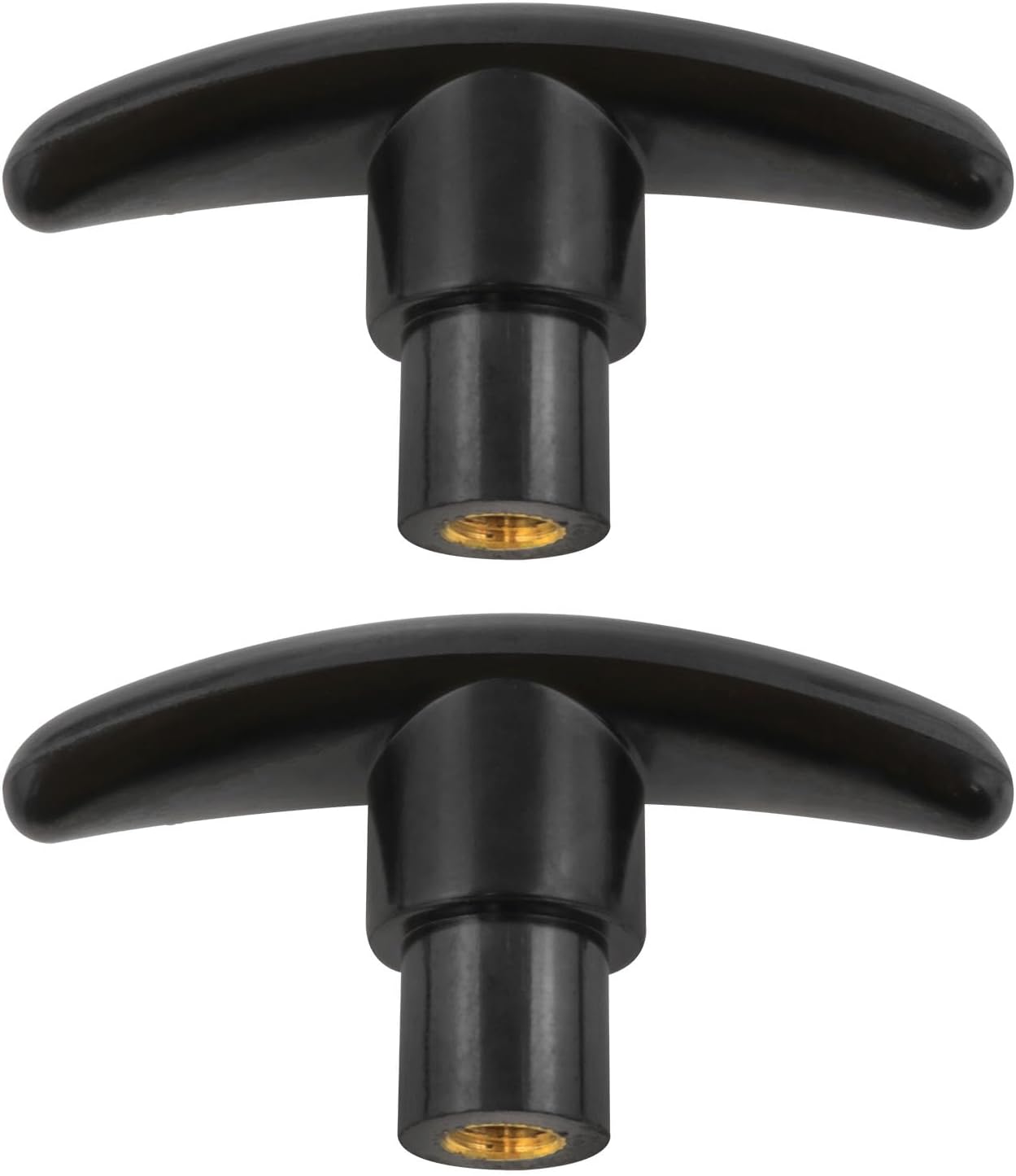 Lovelysp T Knob Drawer Cabinet Handle Clamping Hand T Knobs Handles T-Knobs Female Thread Metal Insert (M8x80) 2PCS