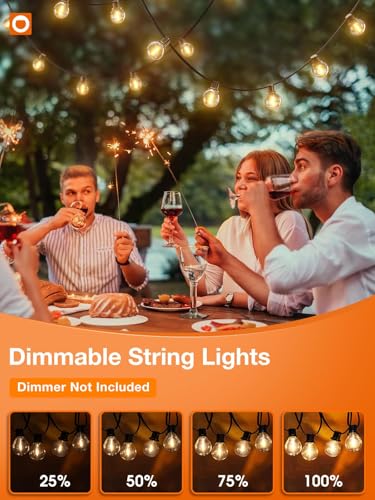 Addlon A09JW050101002-2 50Ft Outdoor String Lights, G40 Globe Led Patio Lights Waterproof thumb #3