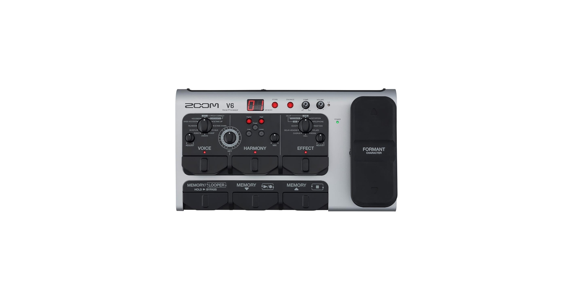 ギター ZOOM V6-SP Amazon.com: Zoom V6-SP Multi-Effects Vocal Processor Pedal +