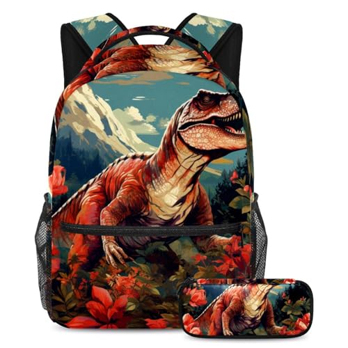 Sac à dos scolaire dinosaure grand format fini le mal de dos avec ce cartable ergonomique