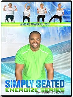CHAIR EXERCISE DVD FOR SENIORS- Simply Seated is an invigorating Total Body Chair Workout. Warm up, Aerobic Endurance, Strengthening, Stretching. You will love this chair exercise for seniors DVDs