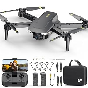 Drone with Camera for Kids Adults, WF11 1080P HD Mini Drones with FPV Transmission Foldable RC Quadcopters for Beginners, One-Key Start, Headless Mode, 360° Flip, 22 Mins Flight Time