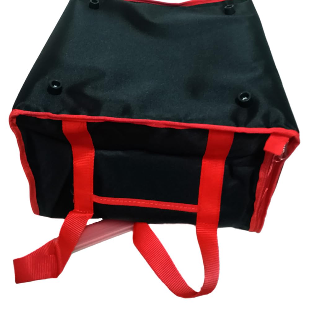 Borsa termica trasporto pizza a domicilio professionale zaino cm 35x35x22 doppio tessuto capiente 4/5 pizze delivery consegna driver porta pizza a casa