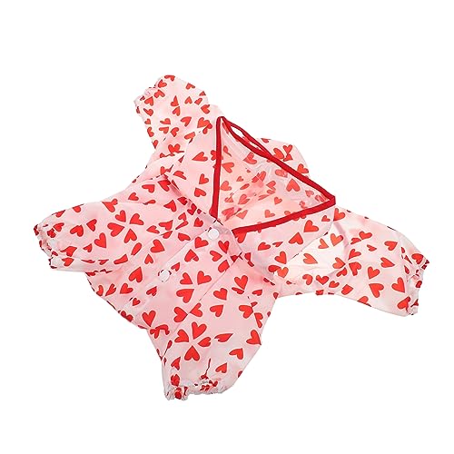 DECOMELODY Impermeable para Mascotas Dog Coat Dog Jacket Chaqueta Impermeable para la Lluvia Impermeables Chubasquero Perro pequeño Impermeable portátil para Mascotas Cachorro Aire Libre