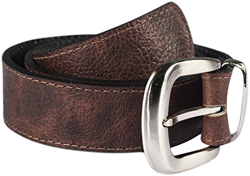 Brown Leather Money Belt with Interchangeable Buckle3