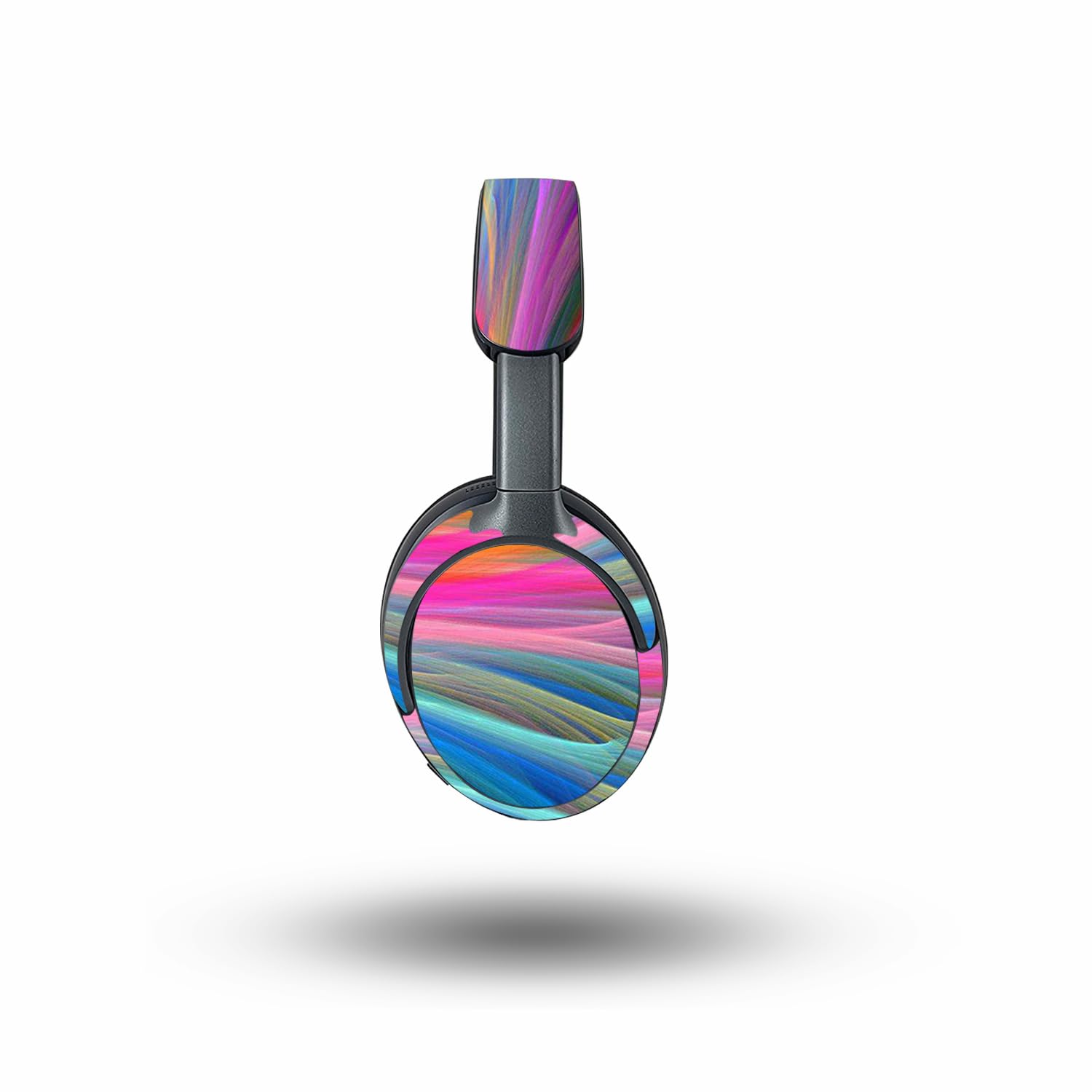 MightySkins Skin Compatible with Bose QuietComfort Ultra - Rainbow Waves | Protective, Durable, and Unique Vinyl Decal wrap Cover | Easy to Apply, Remove, and Change Styles