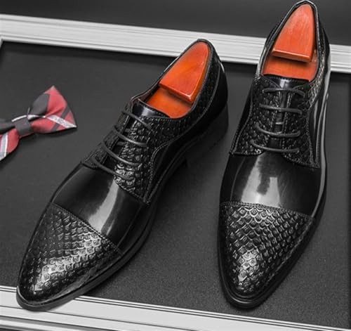 Men's Fashion Oxford Shoes Retro Cap Toe Breathable Comfort Leather Derby Shoes Lace Up Business Casual Shoes for Men3