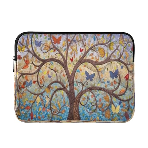 Funda para portátiles 13-14 pulgadas con diseño Abstract Art Tree miniatura 1