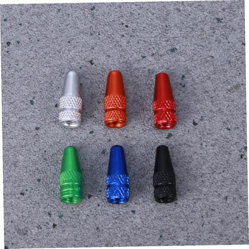 6 Und. Tapones de válvula azules para bicicleta miniatura 4