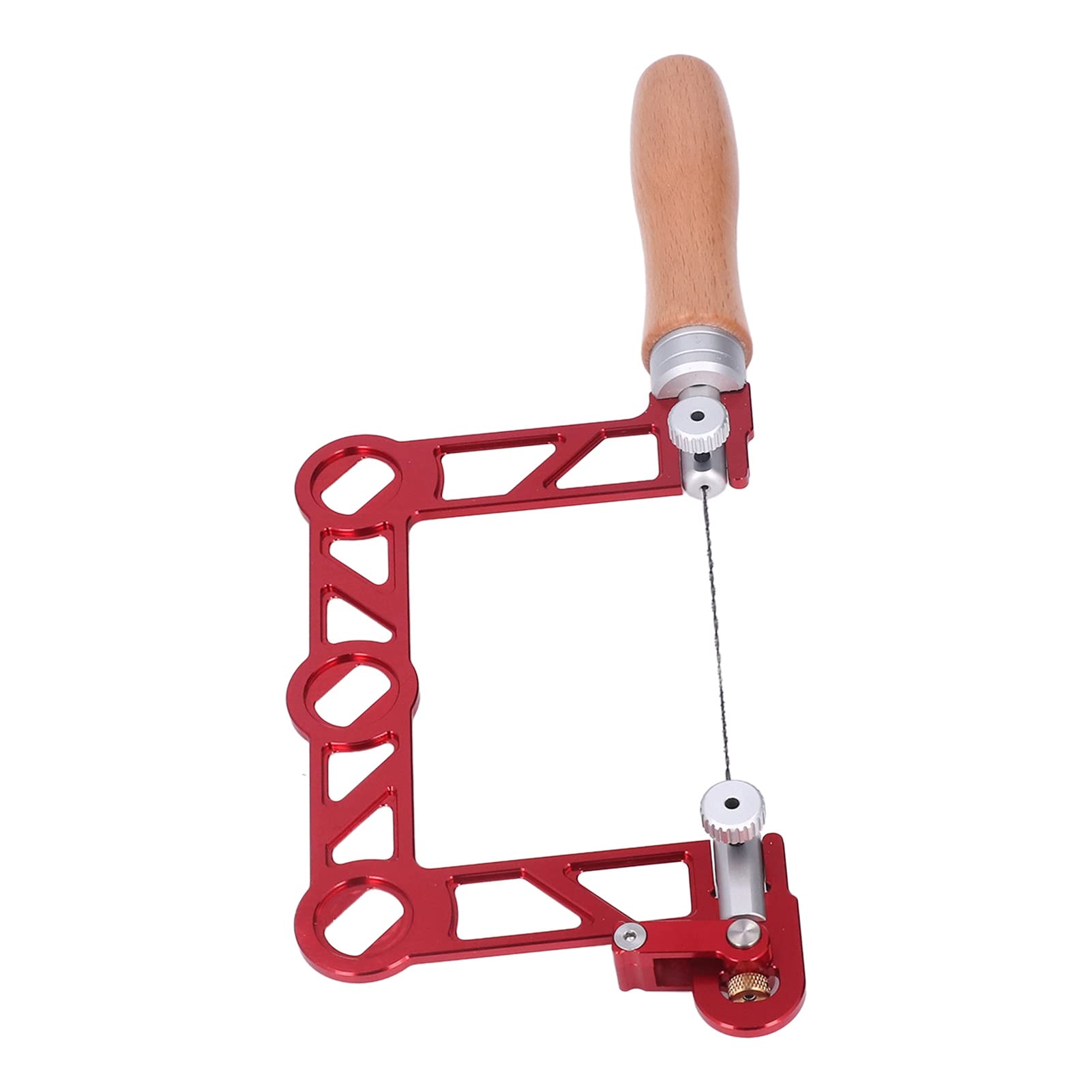 Luocute Mini U Shape Coping Saw, Holz Handgriff Säge für Schmuck (3 Inch) | Aluminum Alloy Frame, Ergonomic Wood Handle, Alloy Steel Blade with for Metal, Wood, Crafts