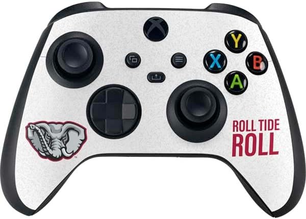 Vista 23 de Skinit Decal Gaming Skin Compatible with Xbox Series X Bundle - Officially Licensed University of Alabama Roll Tide Roll Design