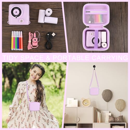 Funda para cámara instantánea para niños con almacenamiento miniatura 5