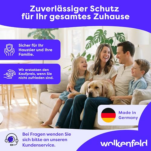 Wolkenfeld Silberfischfalle mit Köder – 12 Klebefallen gegen Silberfische & Papierfischchen – Effektive Silberfisch Köderdose Alternative ohne Spray & Gift – Made in Germany