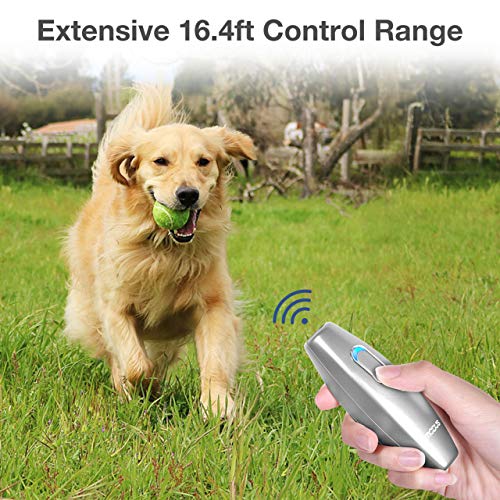 MODUS Bark Control Device - Anti Barking Device, 2-in-1 Dog Training Tool, 16.4 Ft Large Control Range, Safe to Use, Dog Silencer Dogs, Ultrasonic Pet Corrector Dog Whistle