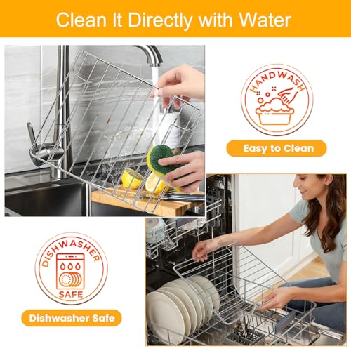 Image of Toaster Oven Accessories for Hamilton Beach Easy Reach 4 Slice Countertop Toaster Oven, 10.9x9.2 IN Food Grade Stainless Steel Toaster Oven Replacement Parts Wire Rack, Dishwasher Safe