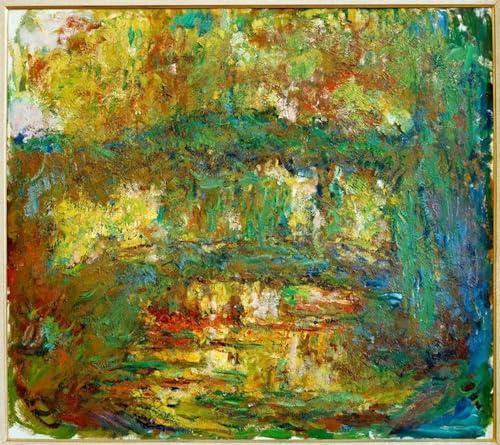 Le Pont Japonais de Claude Monet impression sur toile affiche déco bureau 60x90cm