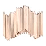 palito de naranjo para repujado 👉Contenido: 100pcs palos uñas de madera naranja para cutícula y manicura de uñas, gran cantidad para utilización por mucho tiempo