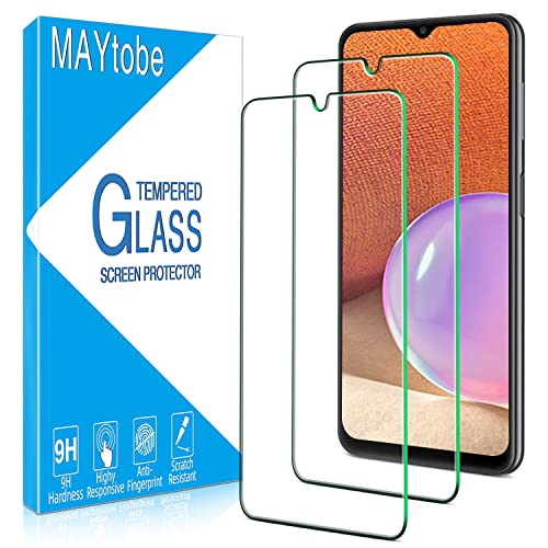 MAYtobe 2 Stück fürPanzerglas für Samsung Galaxy A32 5G Schutzfolie Frei von Kratzern 9H Härte 0.33mm Ultra-Klar Displayschutzfolie Blasenfrei Einfach Installieren