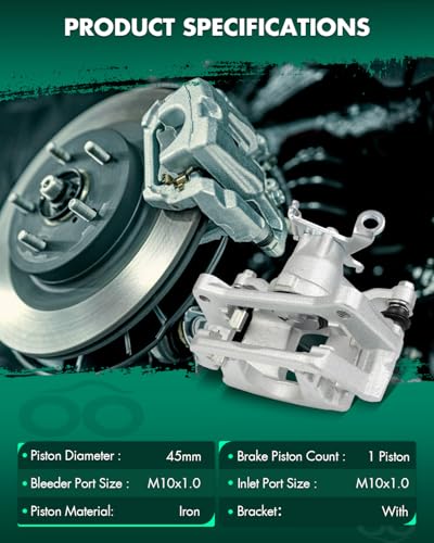 Image of SCITOO 18B5464 Rear Right Disc Brake Caliper Assembly w /Bracket For Dodge For Journey 2012-2018