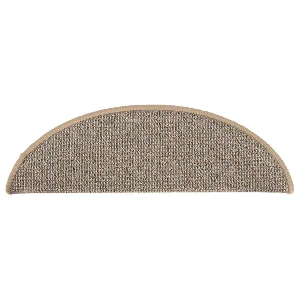 Maty Na Schody 15 Szt. 56x17x3 cm Brązowe Półokrągłe Antypoślizgowe