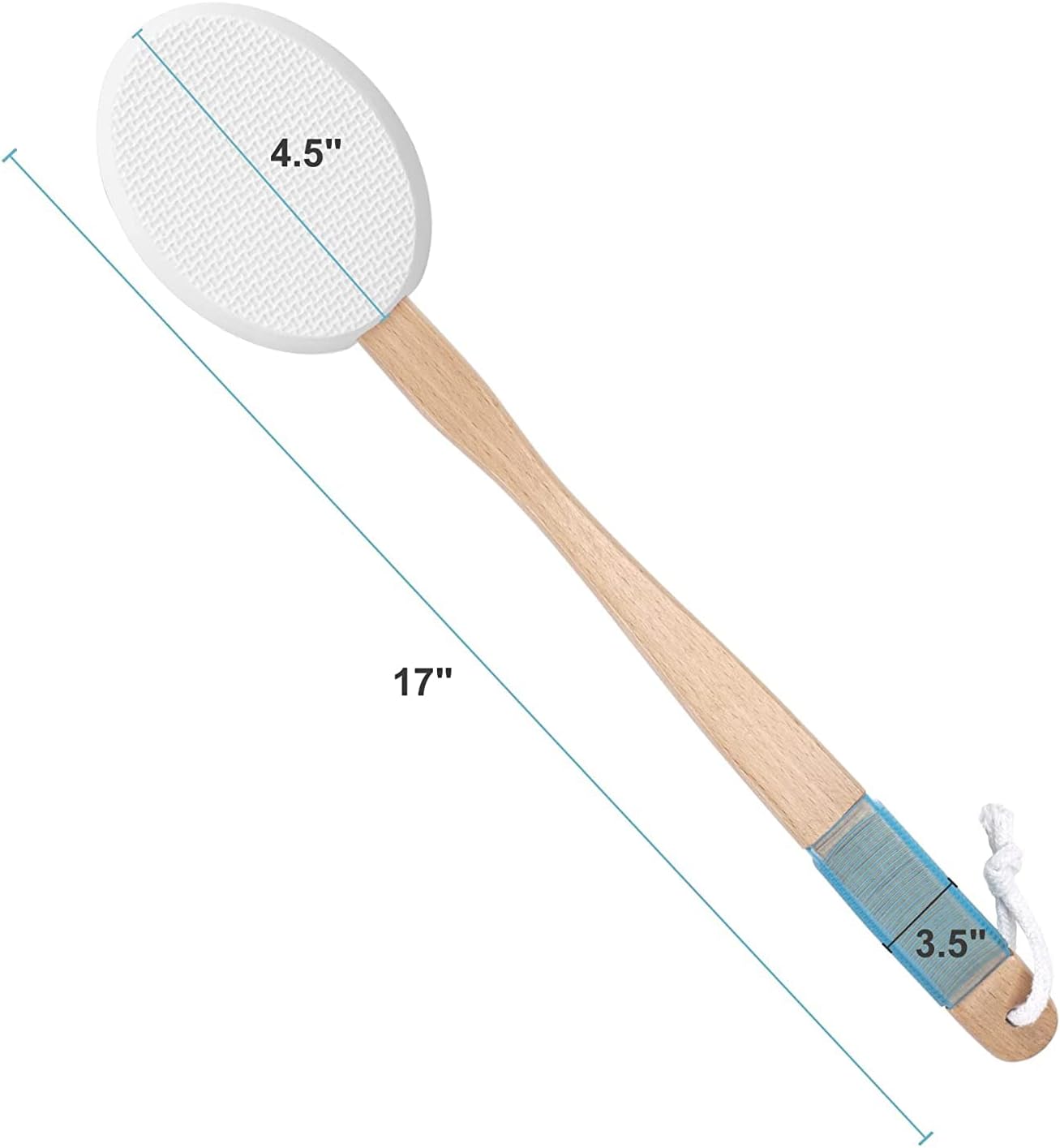 AmazerBath Lotion Applicator for Back, Device to Apply Lotion to your Back with Long Handled (White) : Beauty & Personal Care