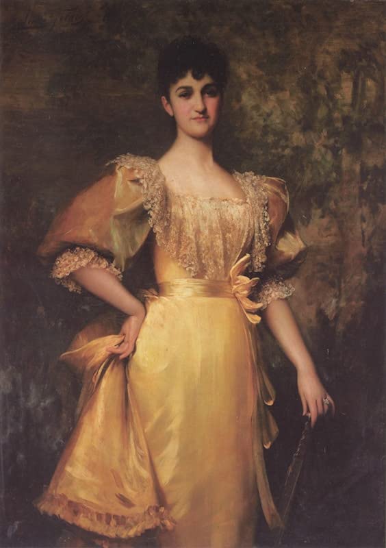 Affiche toile Mme Pantia Ralli pour habiller un mur vide avec un portrait d'art