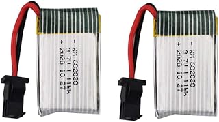 Fytoo 2PCS 602030 3.7V 300mah Lithium Battery for 9610E 9604E high-Speed RC Racing/RC Car/Children Toy car
