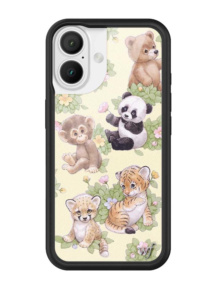 Image of Wildflower Cases - Compatible with iPhone 16 | Protective Bumper, 6.5ft Drop Test Certified, Women Owned Small Business | Safari Babies