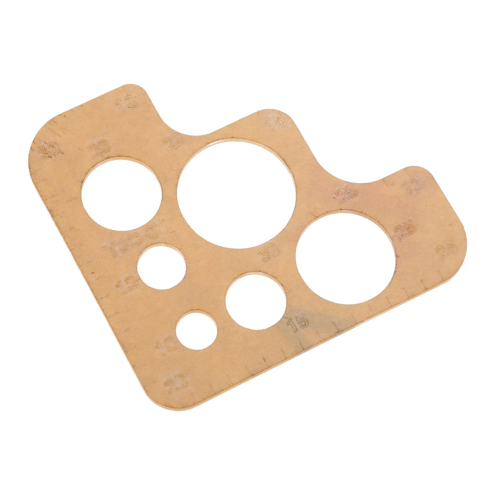 QERPON Clear Acrylic Template for Leather Pattern Drawing Ruler Regular Circular Rounded Corner Template