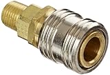 Eaton Hansen 1100 Brass 1000/400/500 Series, Industrial Interchange, Coupler Socket, 1/4