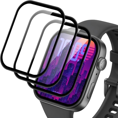 Elecshion 3 Stück Schutzfolie für Huawei Watch Fit 3 screen protector handyglas 9H Härte Anti-Kratzen glasschutzfolie Film