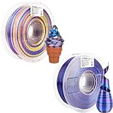 AMOLEN S-Series Silk PLA Bundle Blue Red Green & Black Blue Purple 1kg 3D Printer Filament