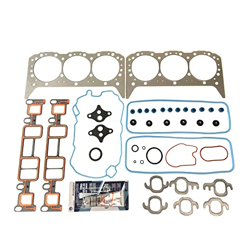 Image of Partsflow Head Gasket Kit Set Compatible With Chevy Astro, Blazer, C1500, Express 1500, GMC C1500, Jimmy, Safari, Isuzu Hombre, Olds Bravada 4.3L V6 Vin inchW, X inch