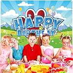 Cartoon Paw Print Birthday Backdrop, 59x39 Inch Polyester Background Happy Birthday Backdrop Banner Poster for Cartoon Dog Theme Party Boys Girls Baby Shower Supplies Decorations - Image 5