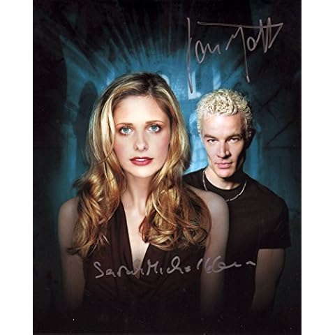 Buffy The Vampire Slayer - James Marsters & Sarah Michelle Gellar Autograph Signed 8 x 10 Photo Cover
