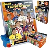 PACK COMPLETO TEMPORADA 25/26: Incluye 1 Megapack de inicio PANINI ADRENALYN XL, 1 Box Serie Oro, 8 sobres adicionales y 1 Deck Box de regalo para organizar tu colección de cartas de fútbol