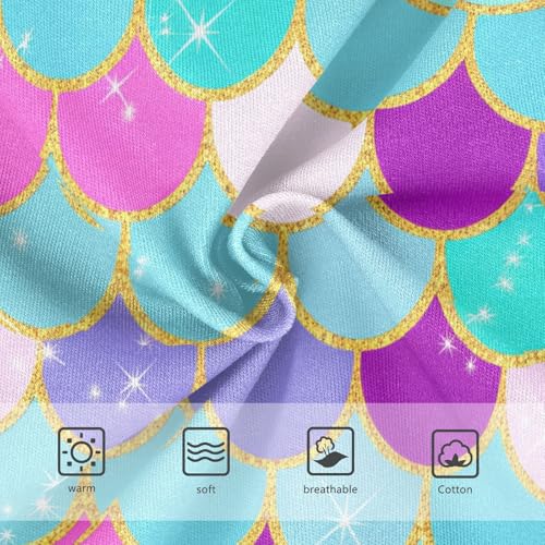 Colorful Mermaid Scales Turquoise Toddler Girls's Underwear 2T 202c12323