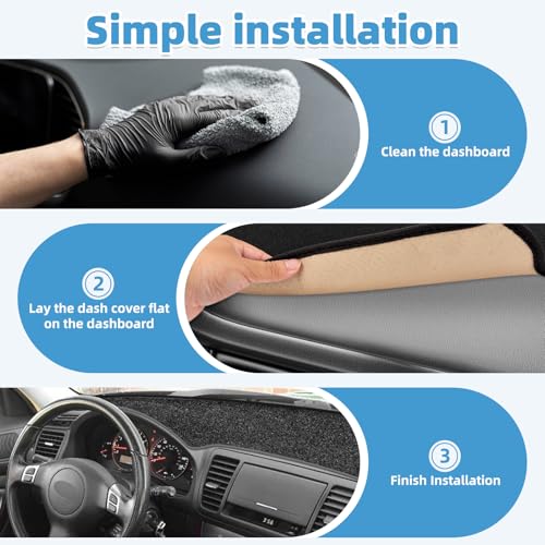 Image of Dash Cover Mat for Subaru Legacy & Outback 2005 2006 2007 2008 2009 Non-Slip Dashboard Cover Mat Sunshade UV Rays Protector Interior Accessories