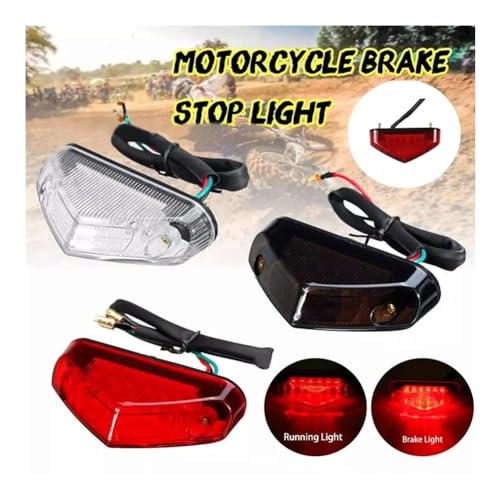 Moto Tail Lights feu arrière universel stop clignotant ATV 12V