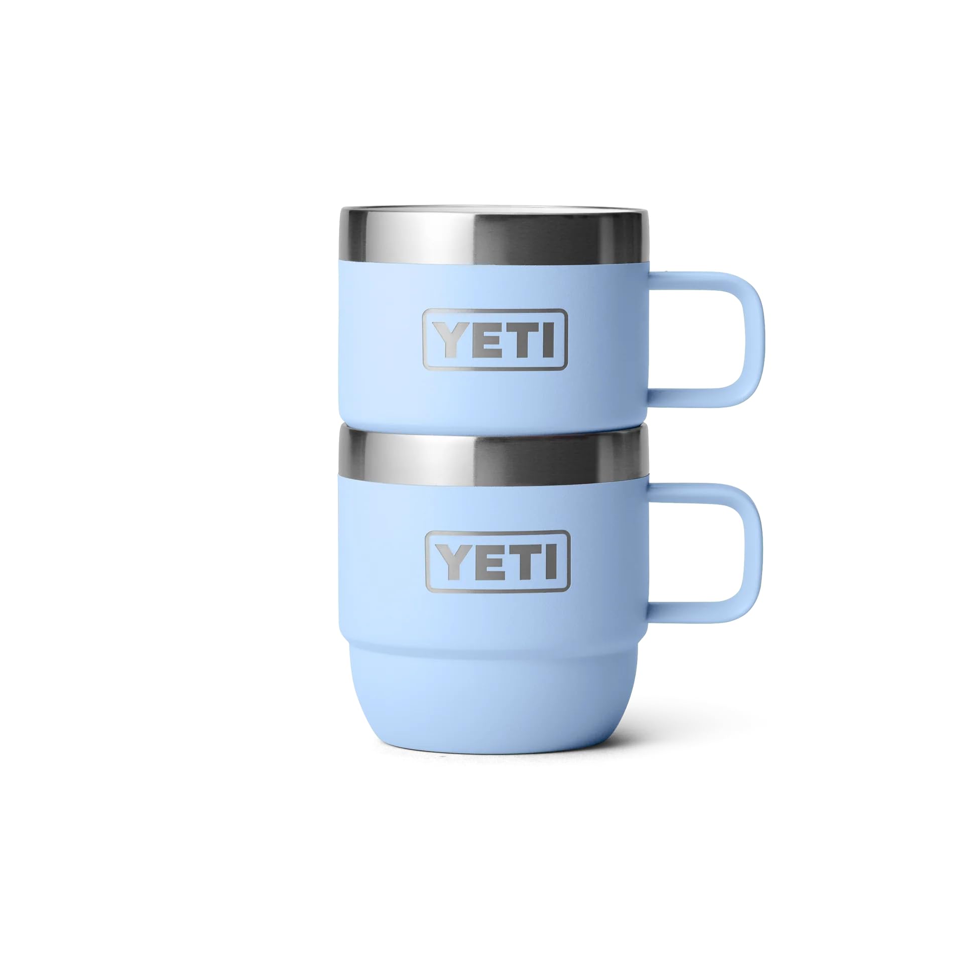 YETI Rambler Espresso Mug, Vacuum Insulated Stainless Steel Stackable Mug, Big Sky Blue, 2 Pack 6 oz (177 ml) - Image 2