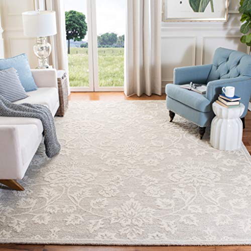 Tapete de Lana Premium Handmade 8' x 10' Beige miniatura 1
