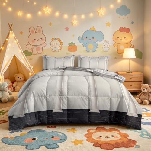Edredón nórdico 4 estaciones de 140x200 cm reversible con 2 fundas de almohada 7