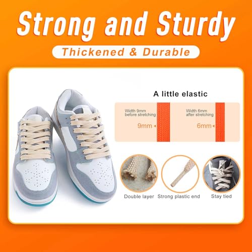 Image of VSUDO Flat Sneaker Shoe Lace, Flat Shoe String for Sneaker, Athletic Shoelace