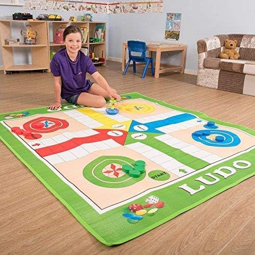 GABZ Giant Ludo Play Mat | Eva Foam | Traditional Family Game